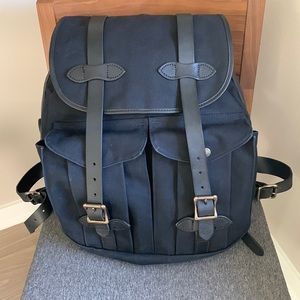 Filson Black Rugged Twill Backpack